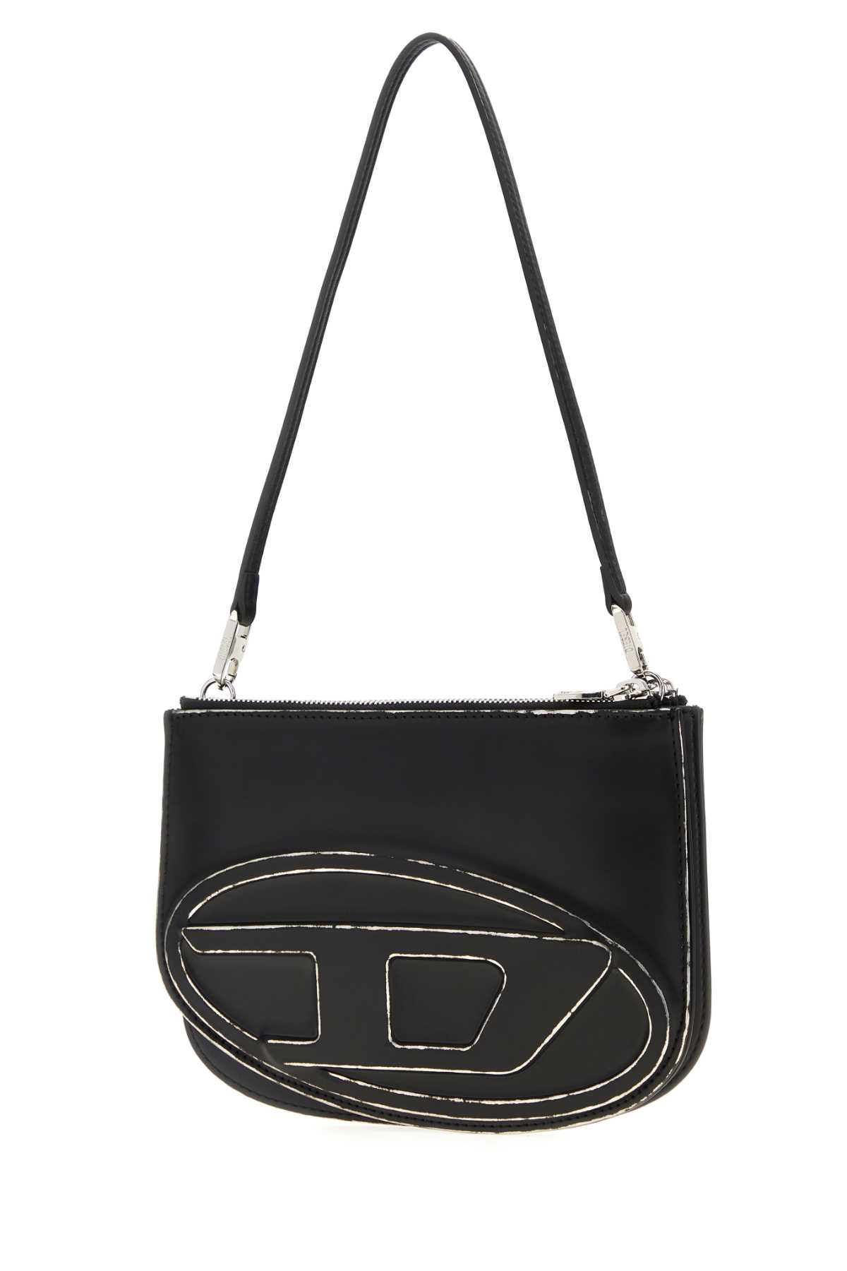 Diesel Women 1dr Twin Shoulder Bag With Logo In Black