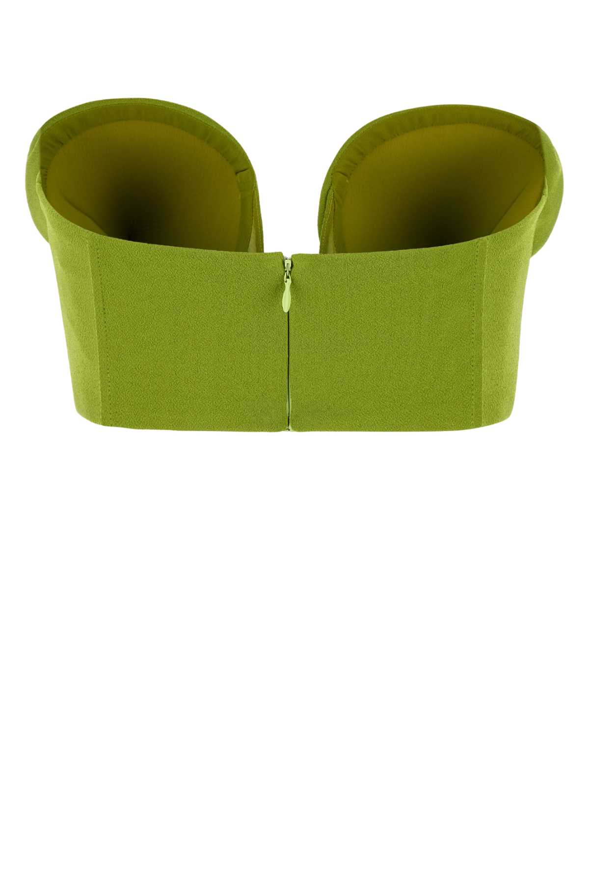 Shop Jean Paul Gaultier Green Stretch Viscose Blend Crop-top