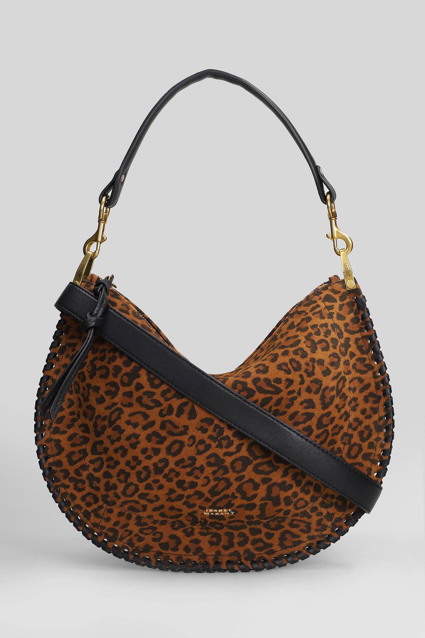 Isabel Marant Oskan Soft Zip Bag In Animal Print