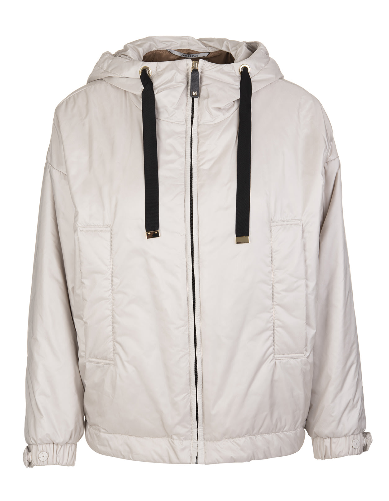 Photo of  Max Mara Greena Jacket In Sand Technical Fabric- shop Max Mara jackets online sales