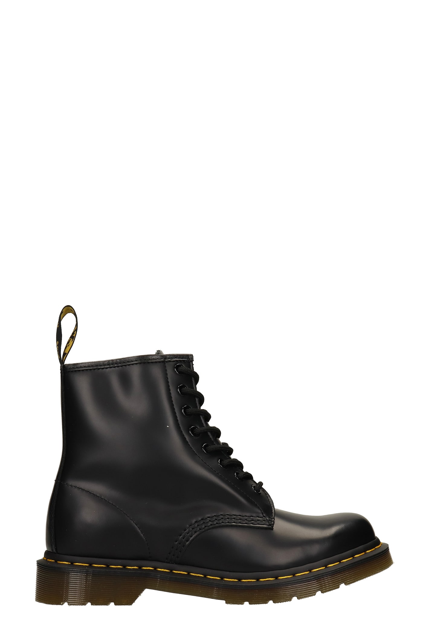 Dr. Martens 1460 Combat Boots In Black Leather