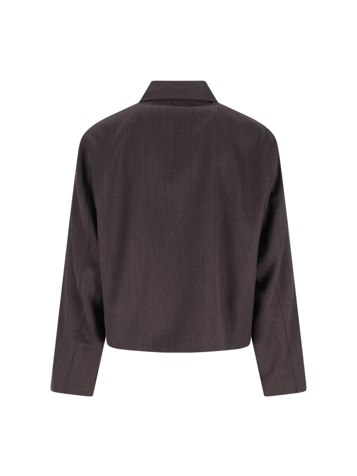 Our Legacy Relaxed Fit Collared Jacket Front Pockets In Animal Print