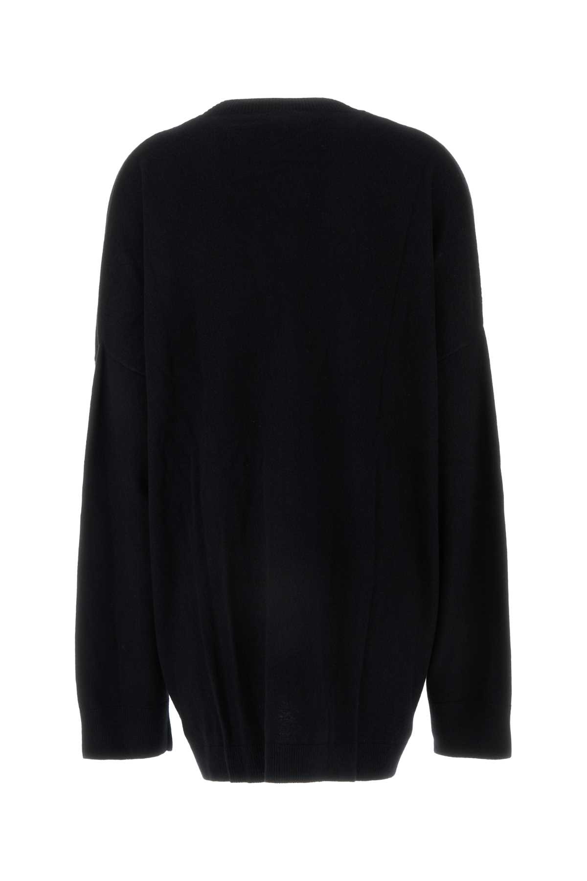 Shop Etro Black Wool Oversize Cardigan In S9000