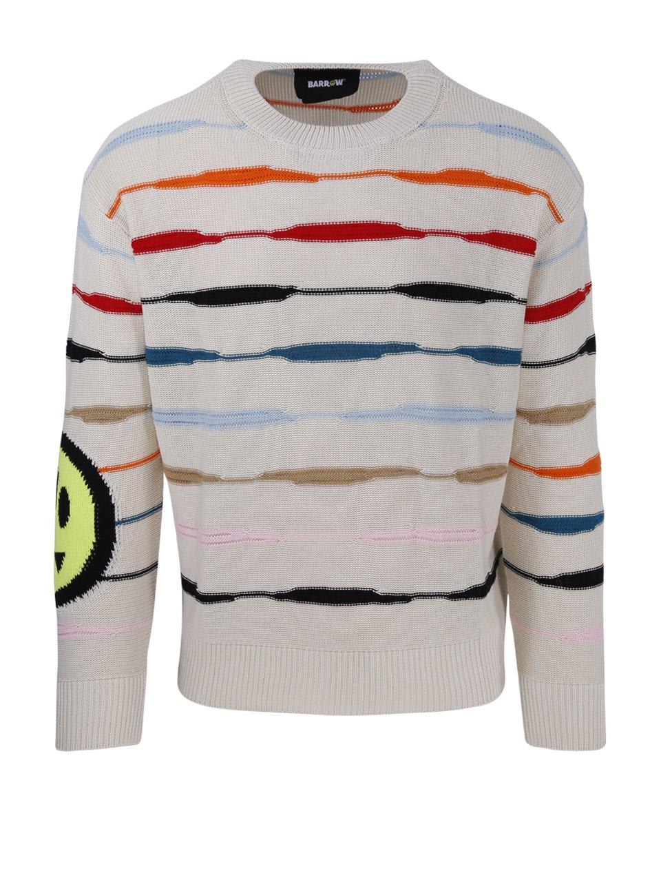 Barrow Striped Long Sleeved Crewneck Sweater
