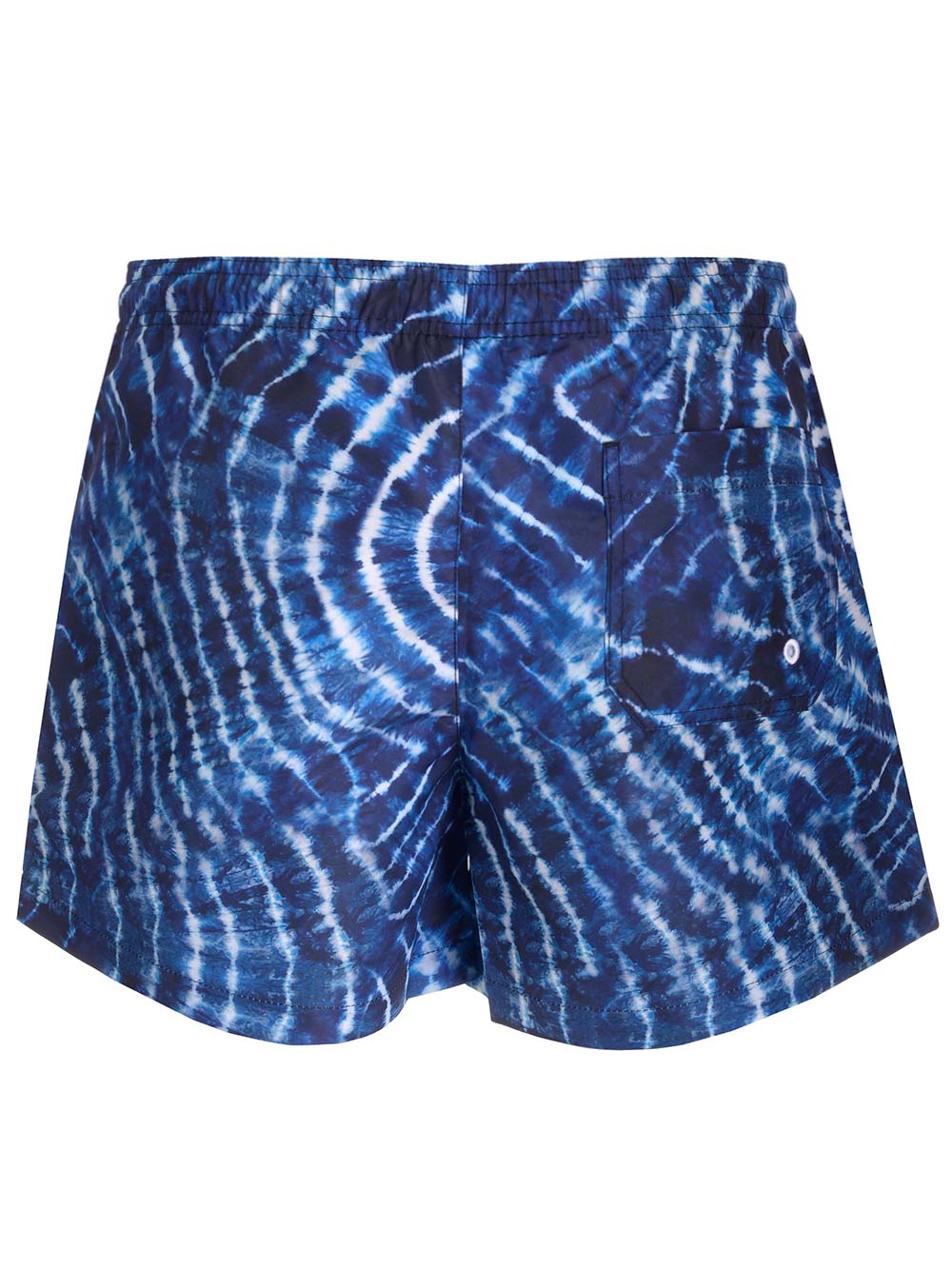 Shop Marcelo Burlon County Of Milan Soundwaves Swim Shorts In Blue