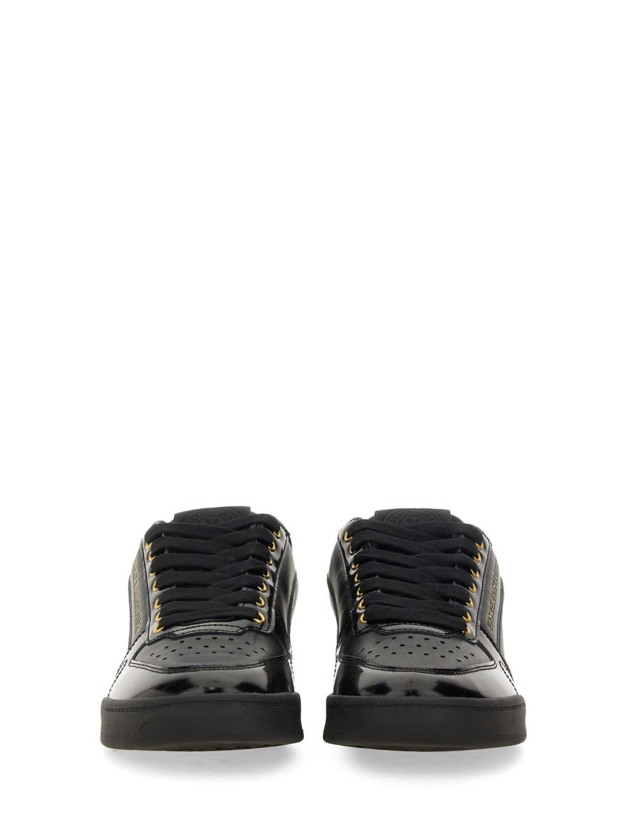 Shop Versace Jeans Couture Sneaker With Logo In Black