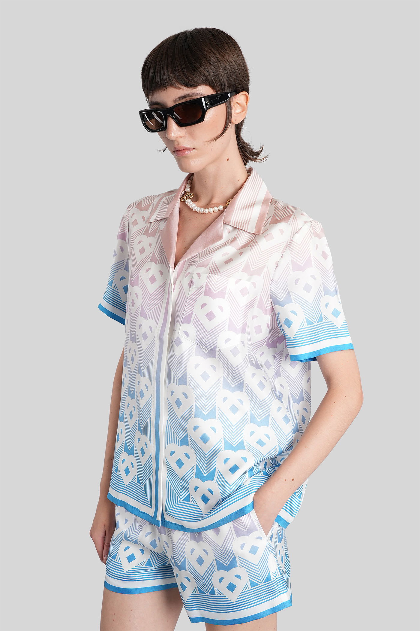 Casablanca Monogrammed Shirt In Multi