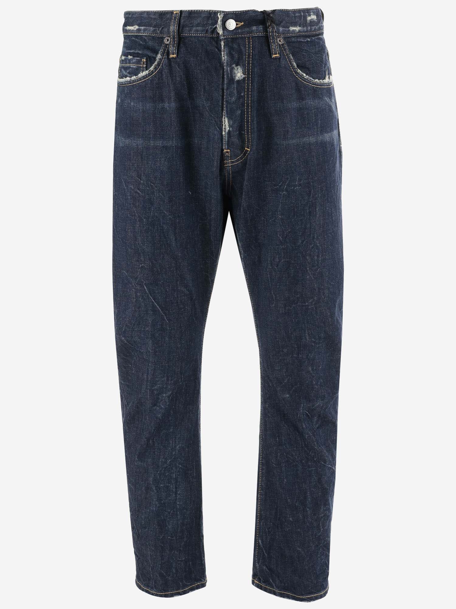 Shop Dsquared2 Cotton Denim Jeans In Blue