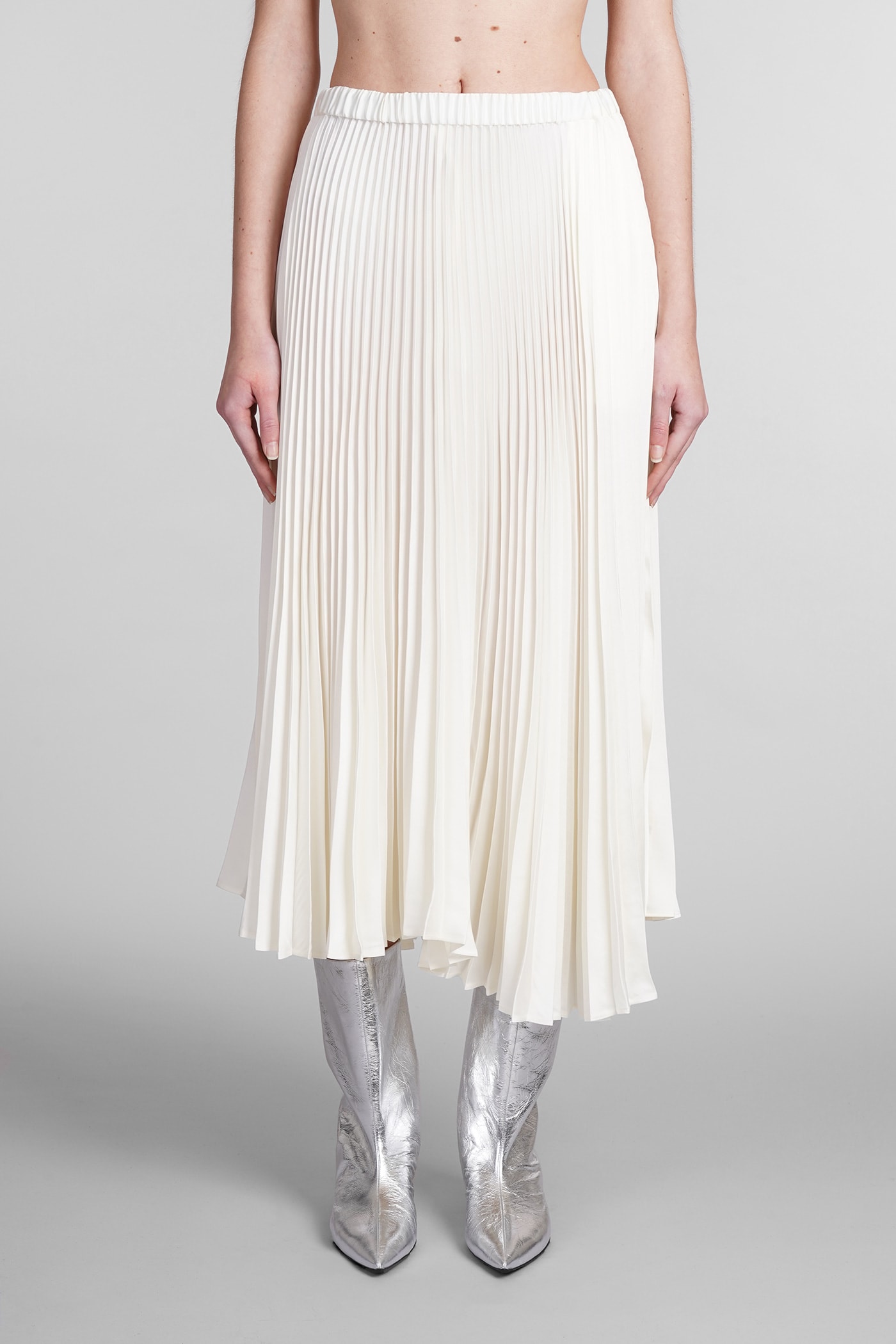 Jil Sander Skirt In White Polyester