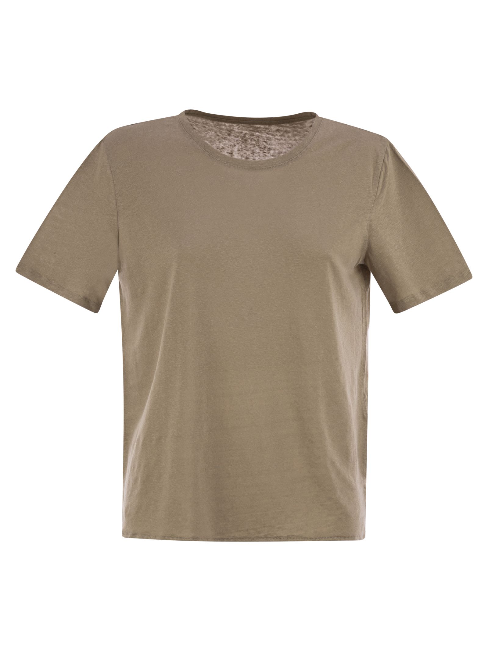 Linen Crew-neck T-shirt