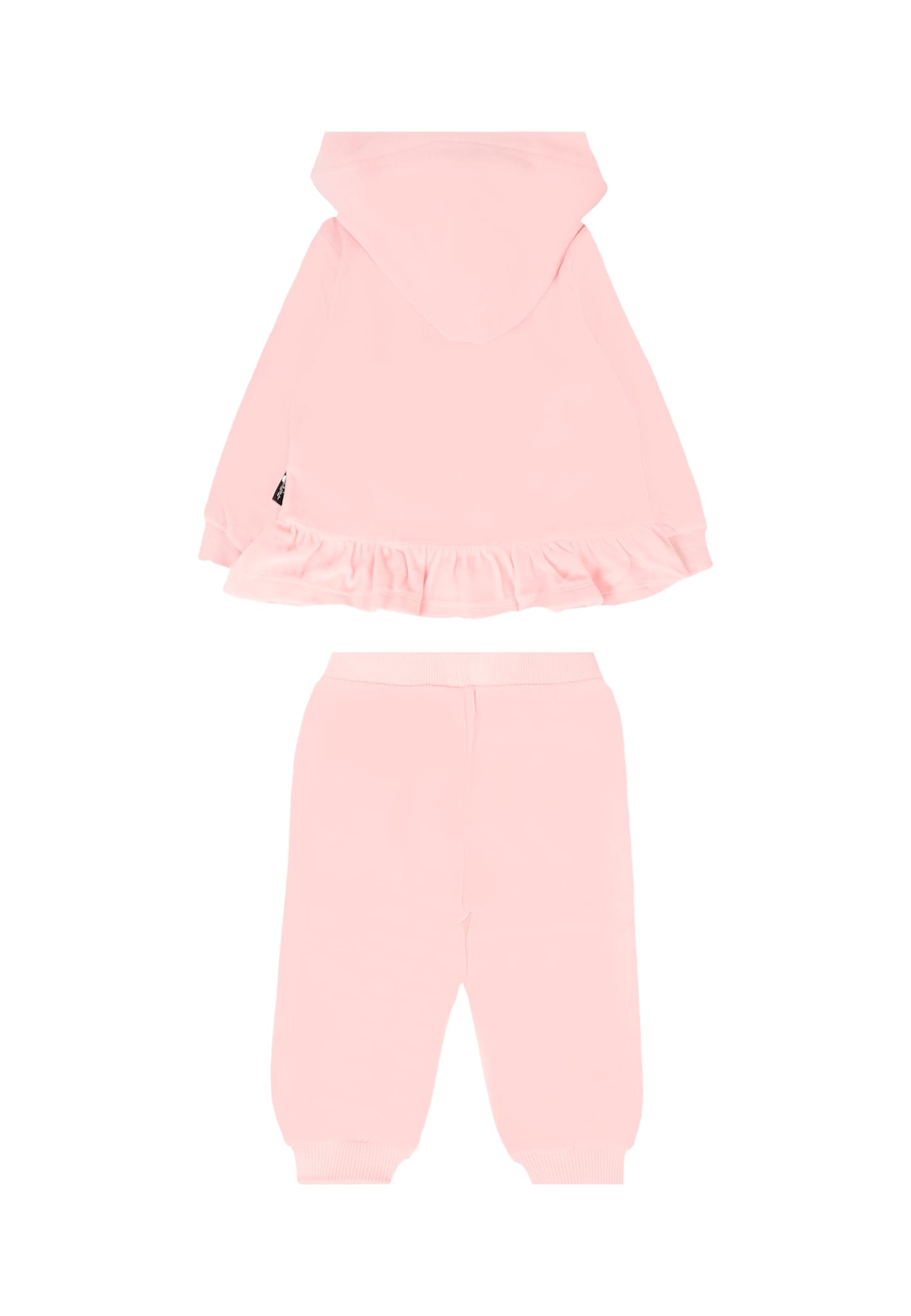 Moschino Pink Set For Baby Girl With Teddy Bear In Pink