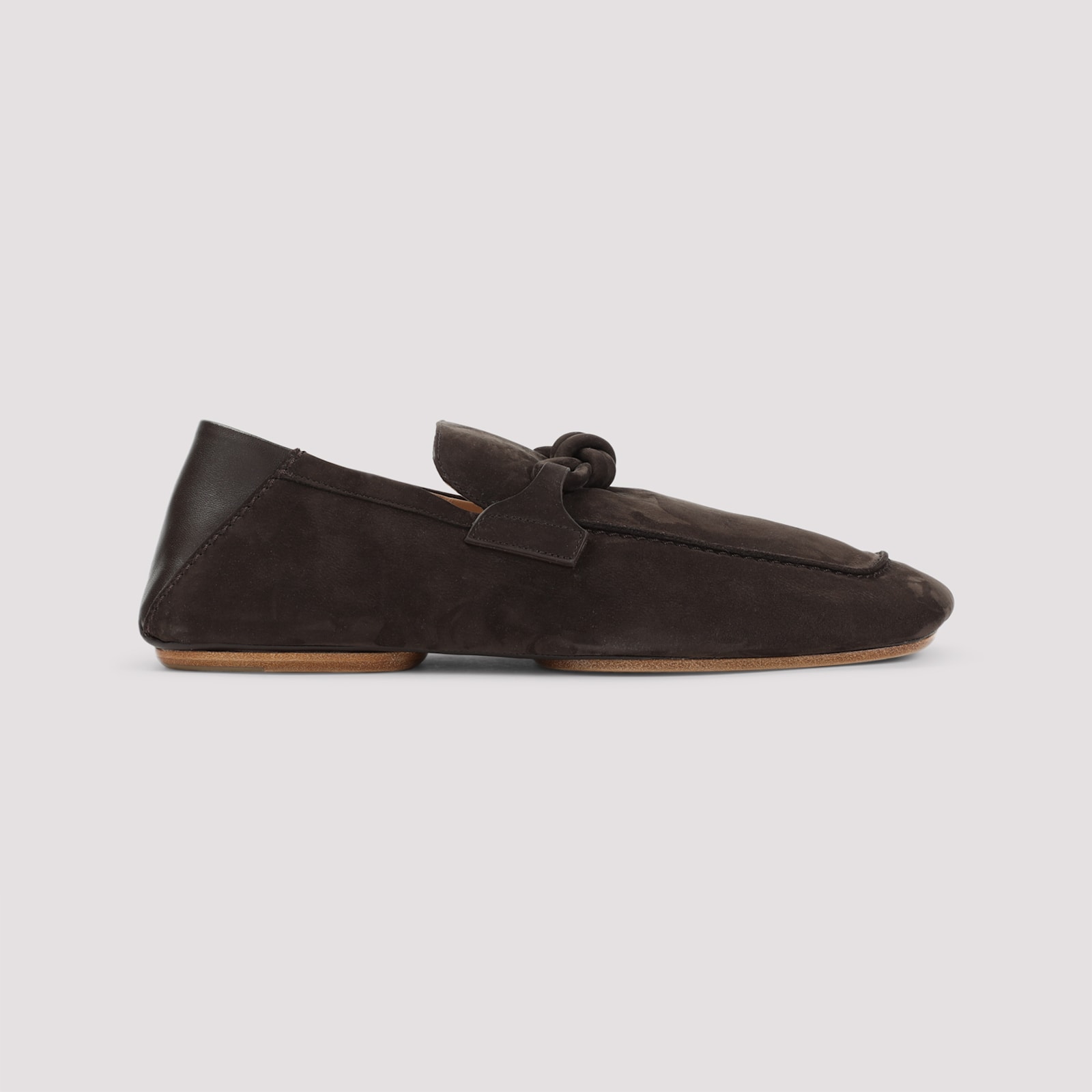 Bottega Veneta Driver With Knot Loafers In Pink