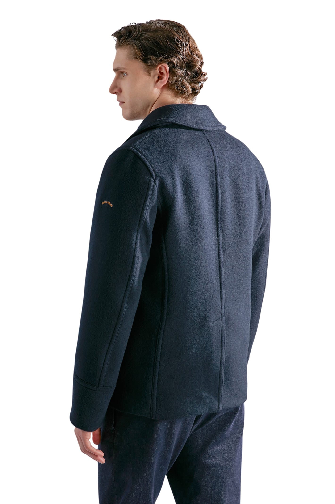 Shop Paul&amp;shark Peacoat In Blue