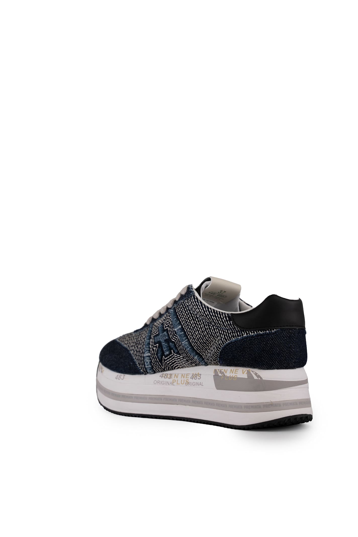 Shop Premiata Beth 6956 Sneakers In Denim