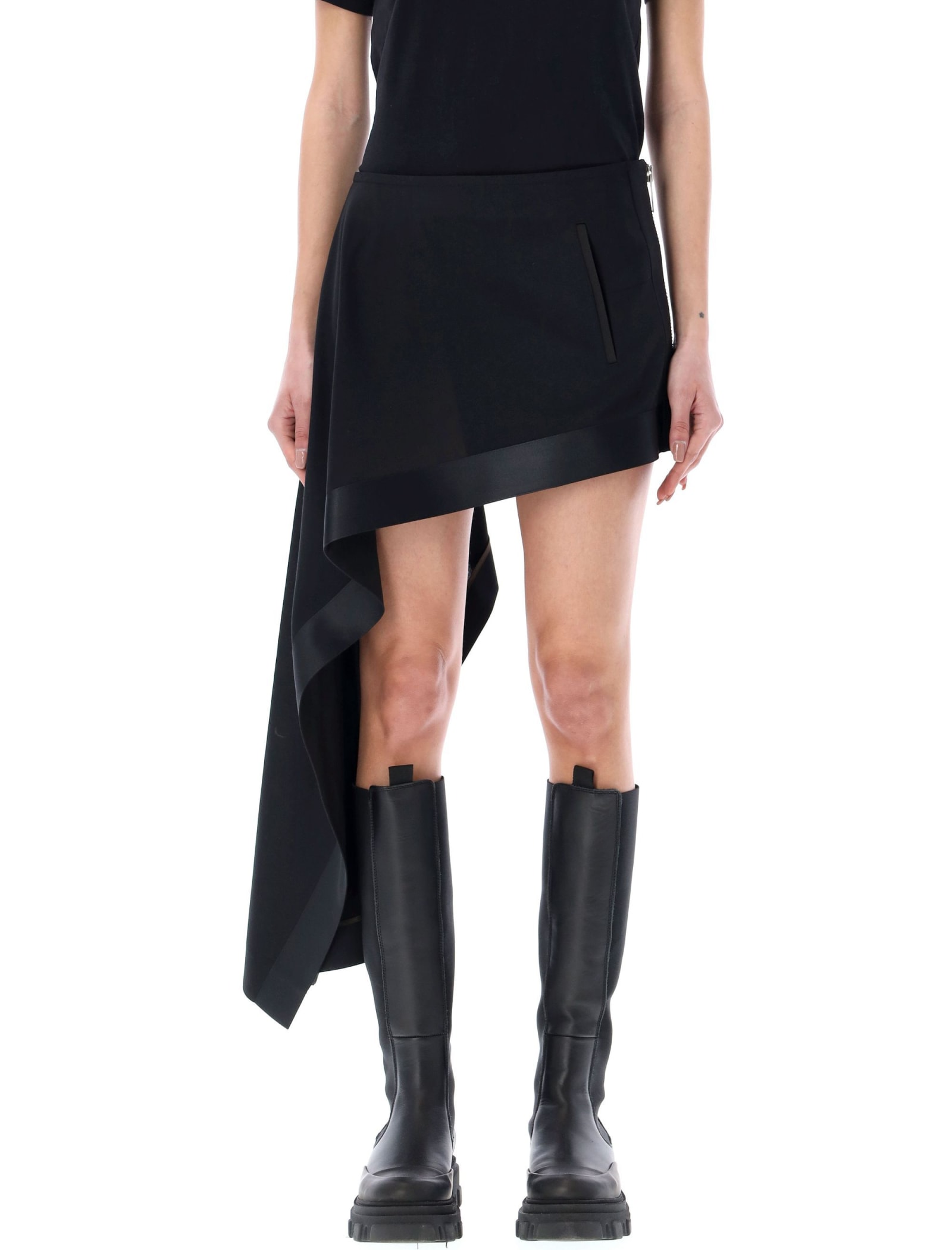 SACAI ASYMMETRICAL SKIRT