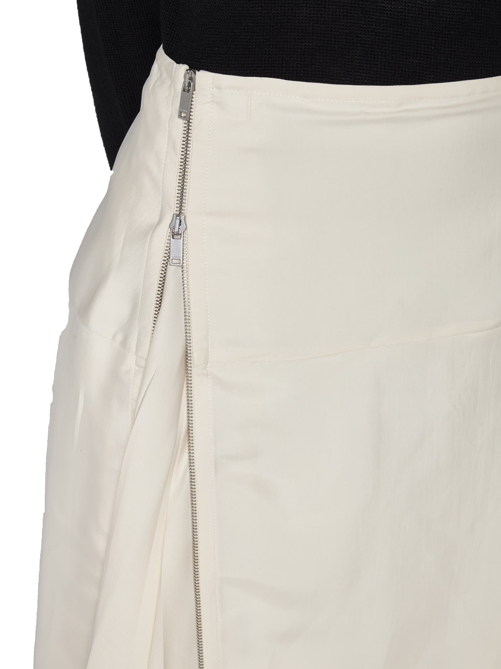 Shop Jil Sander Skirt In White Candle