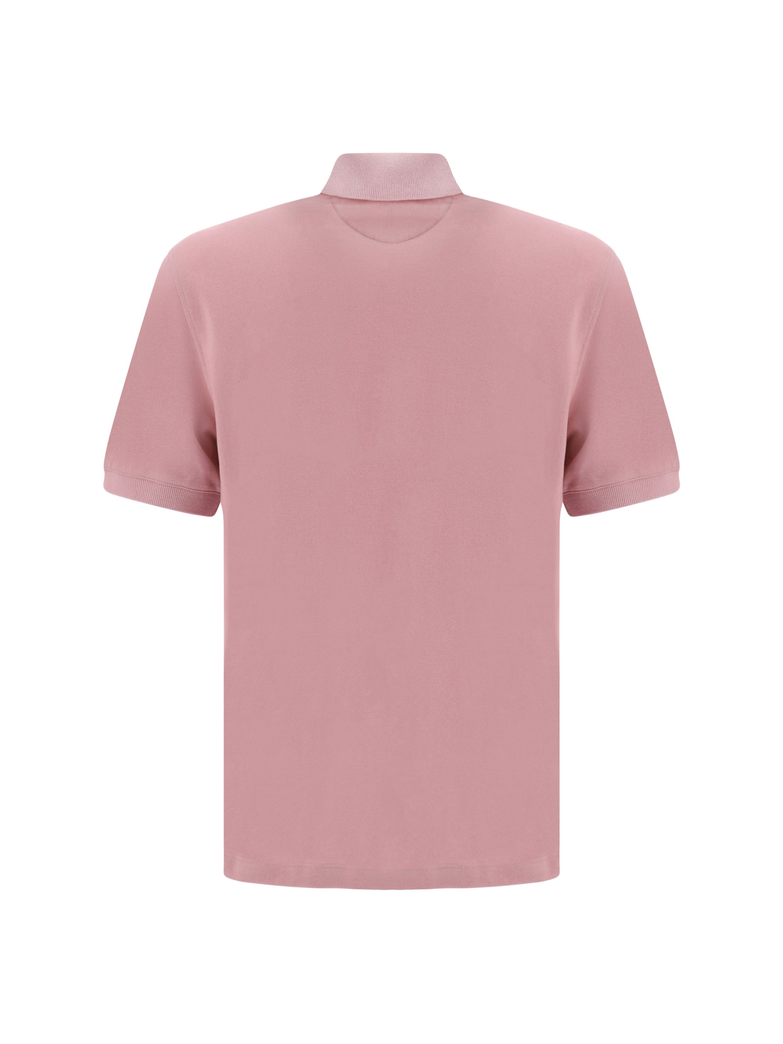 Shop Brunello Cucinelli Polo Shirt In Rosa/off-white/perla