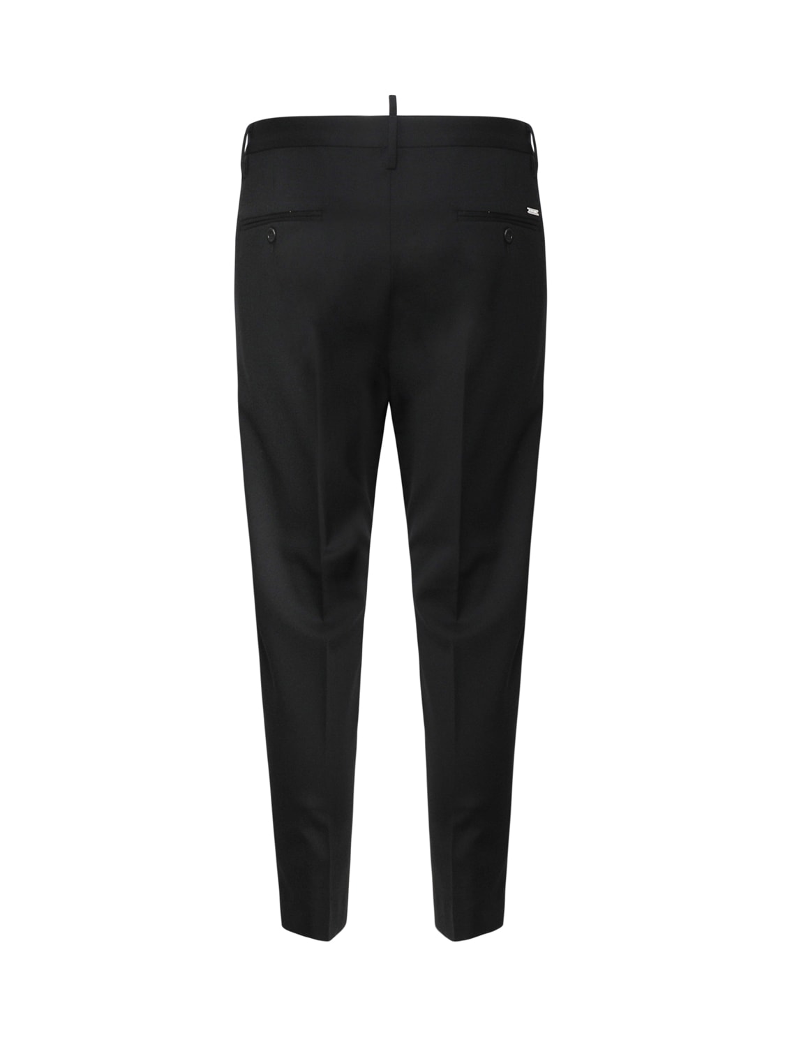 Dsquared2 Headquarters Skinny Techno Cropped Trousers In Black