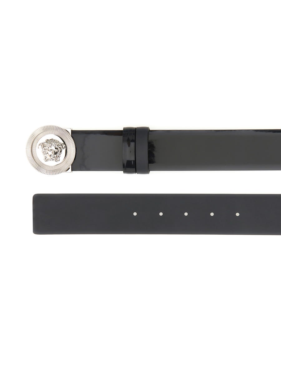 Versace Reversible Belt The Jellyfish In Black