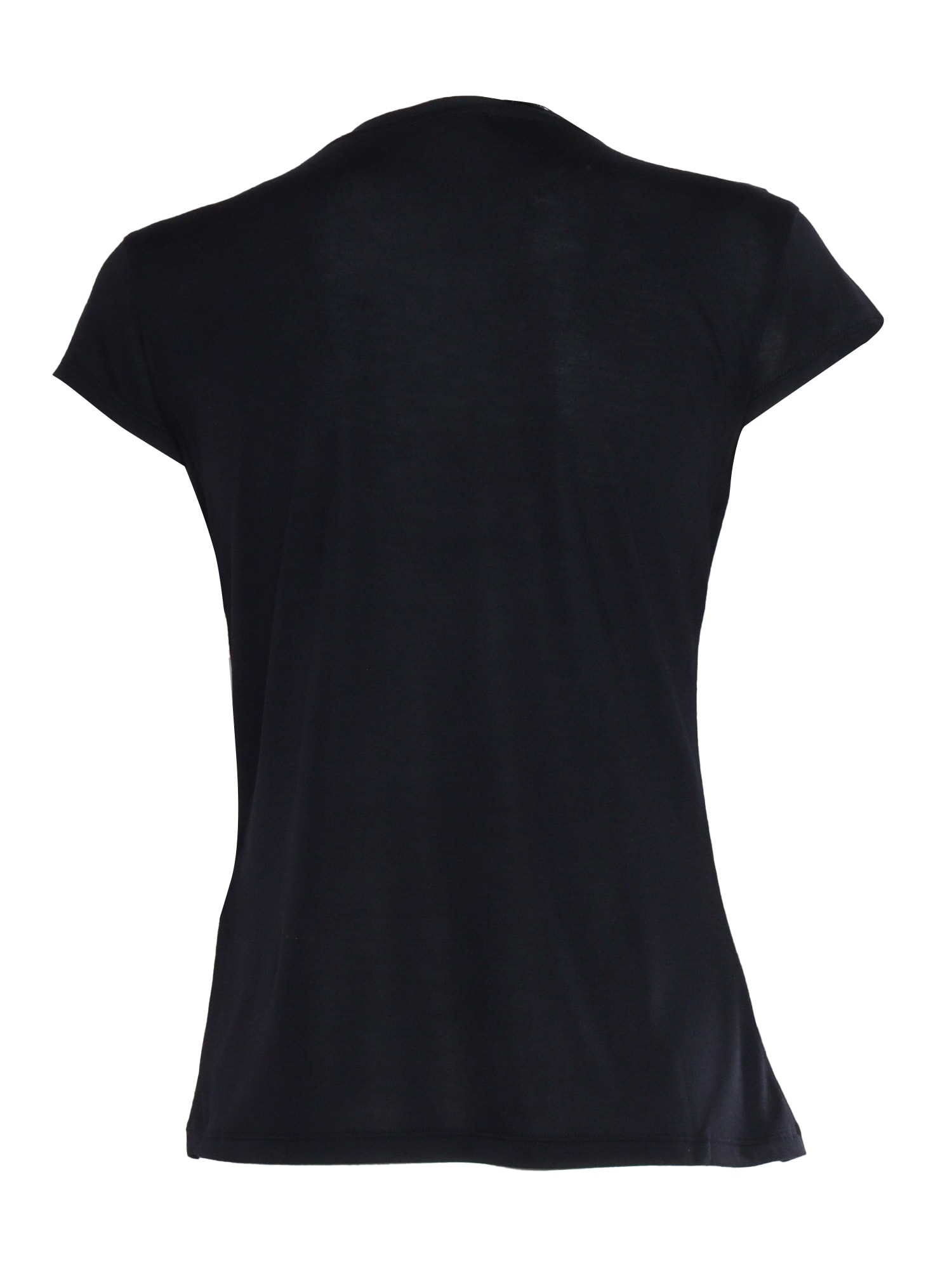 Shop Elisabetta Franchi Black T-shirt With Prints