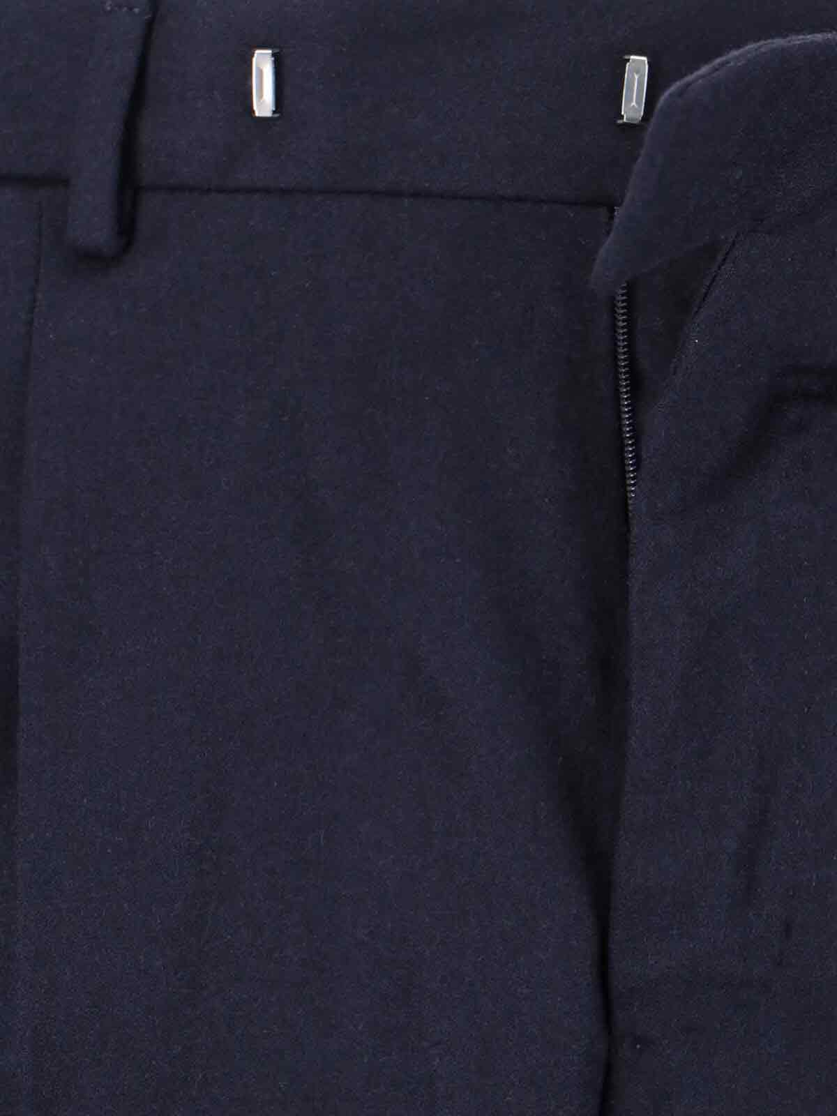 Pt Torino Blue Virgin Wool And Cashmere Trouser In Blue