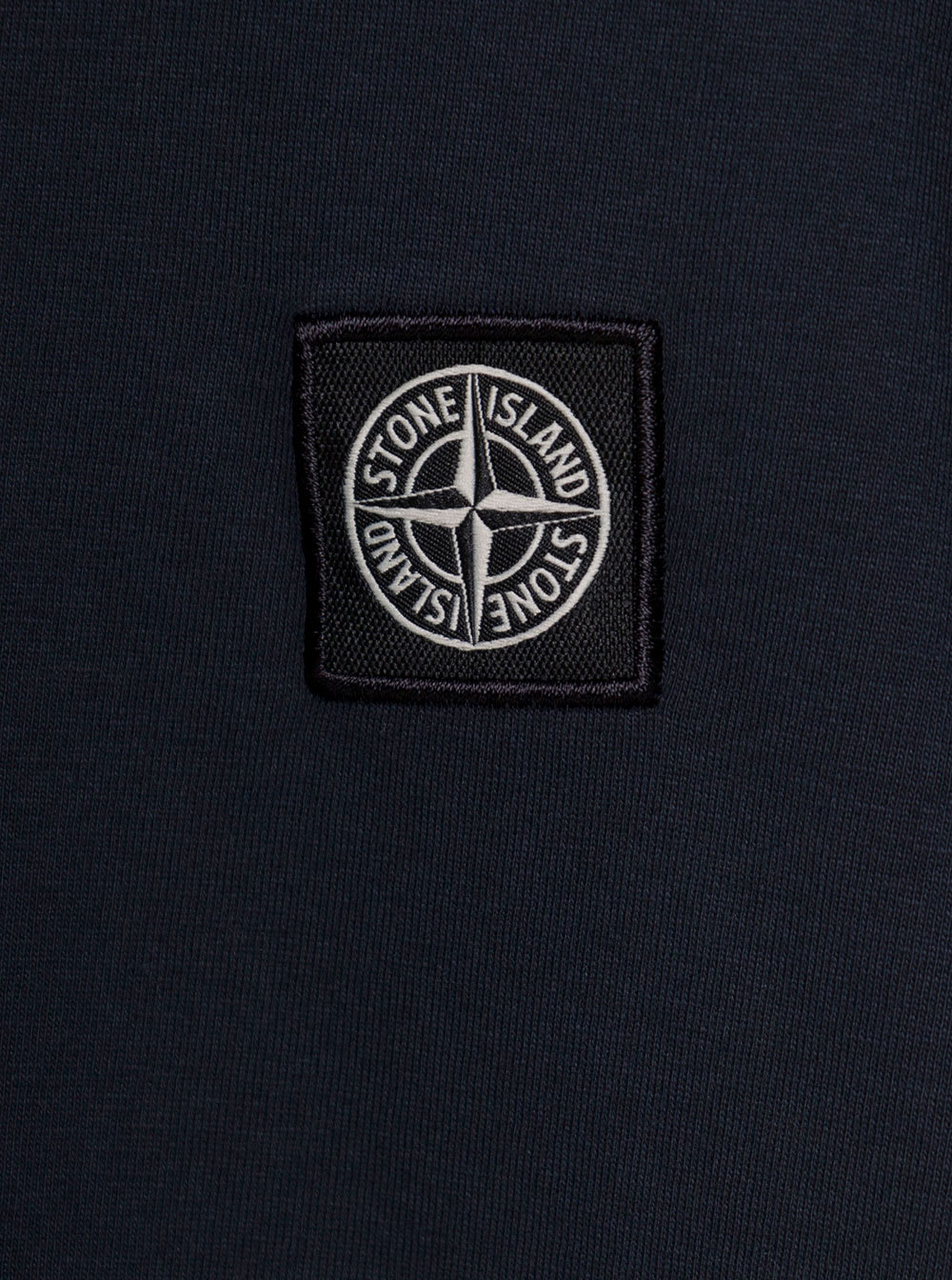 Shop Stone Island Junior Blue Crewneck T-shirt With Patch Logo And Pocket In Cotton Boy