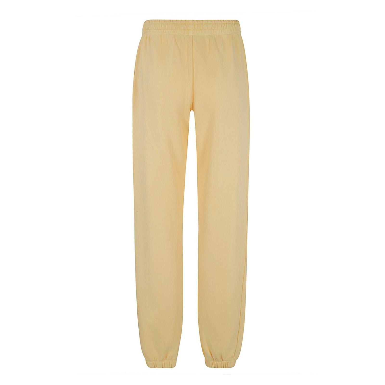 Shop Rotate Birger Christensen Logo Embroidered Classic Sweat Pants In Golden Haze