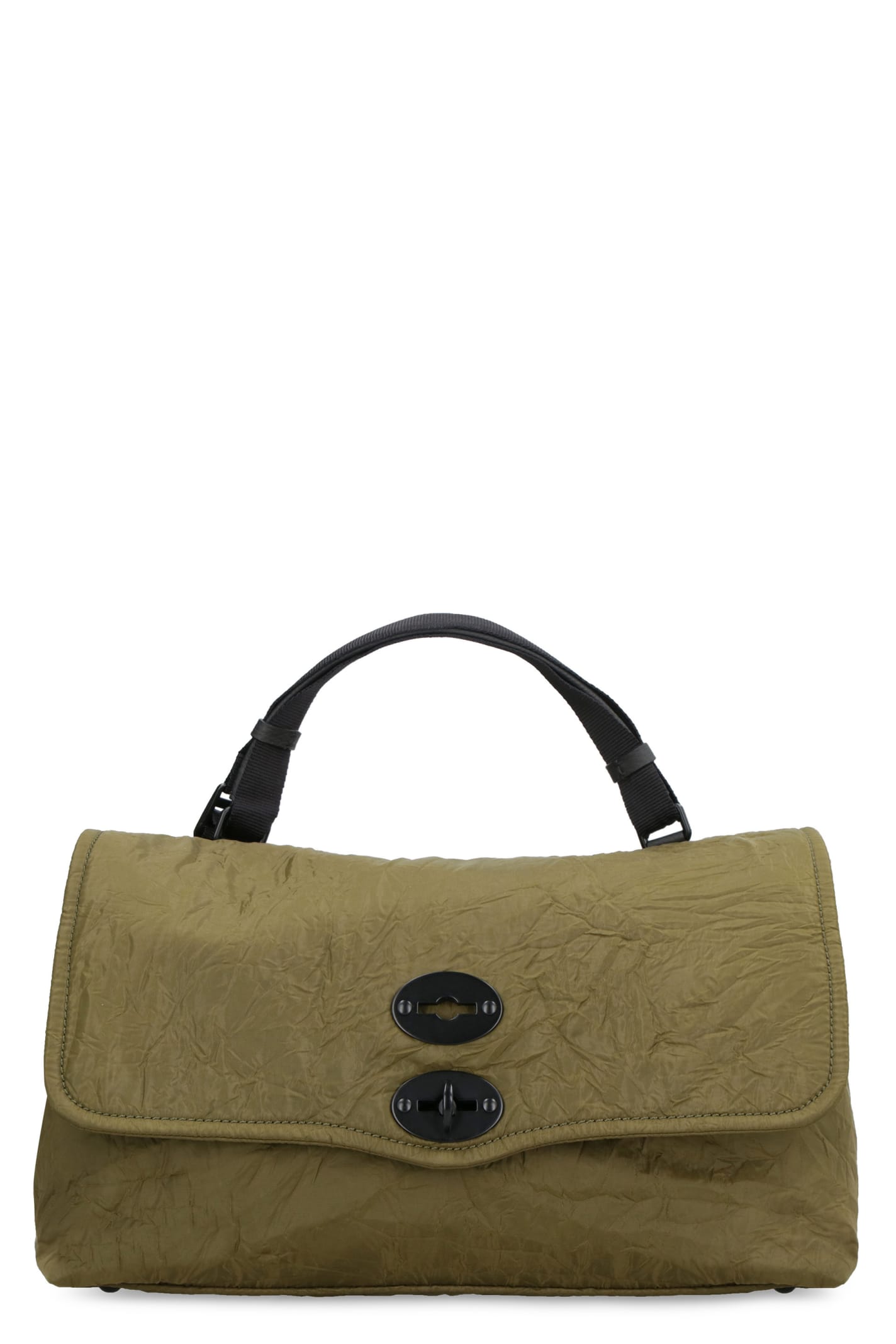 Zanellato Postina M Nylon Handbag In Green