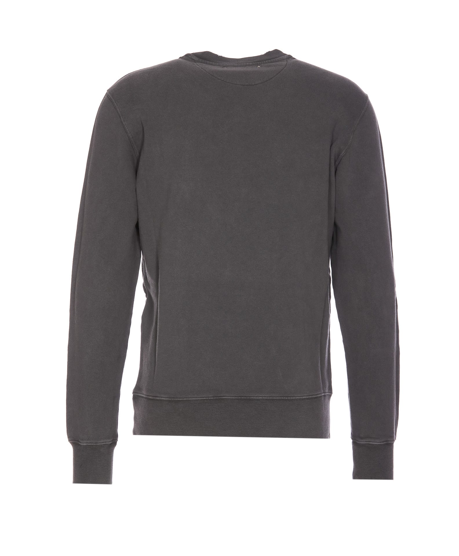 Shop Golden Goose Logo Sweatshirt In Grey