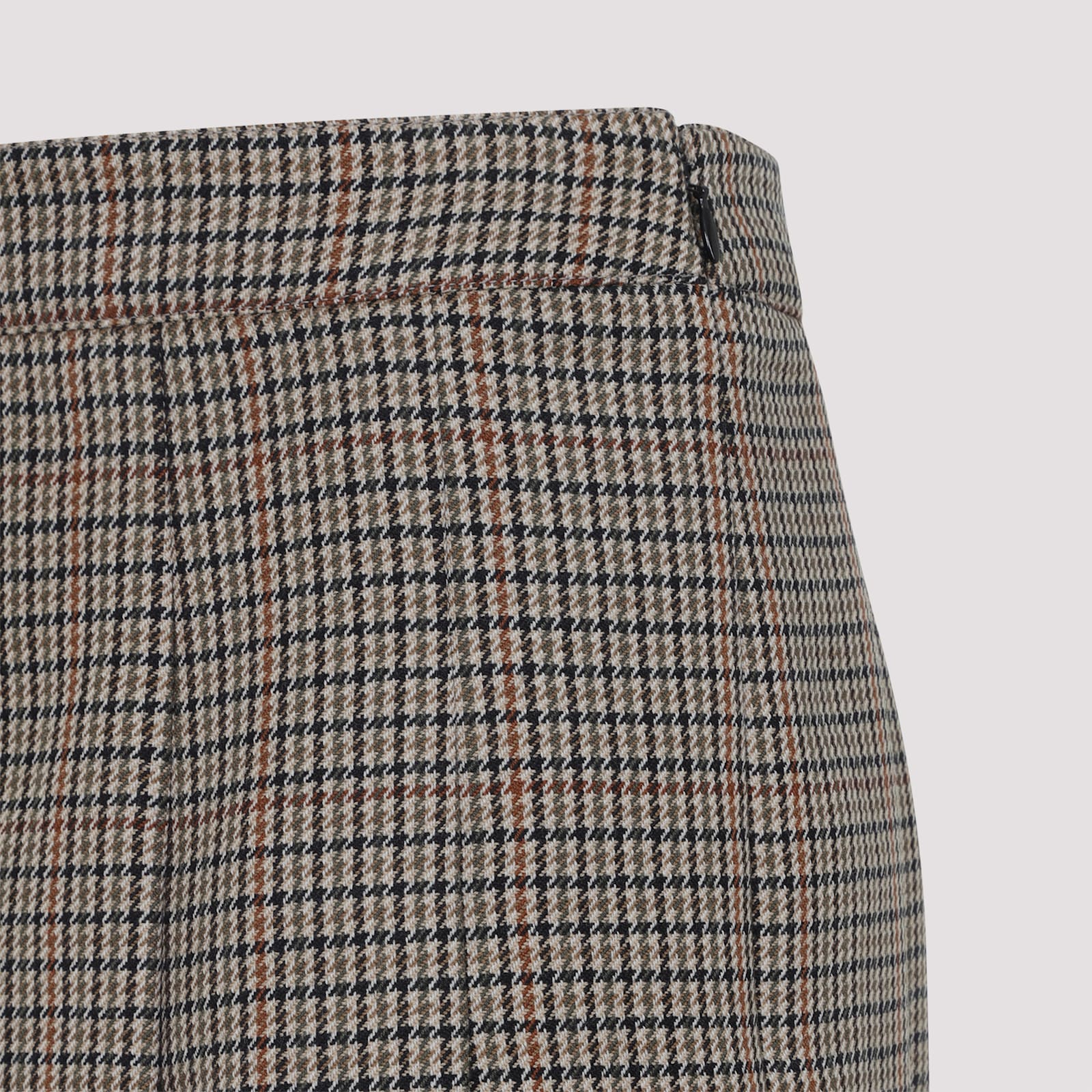 Celine Plisse Mini Skirt In Gray