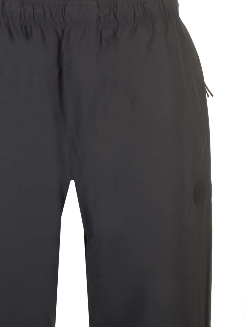 Shop Moncler Black Joggers In Stretch Technical Nylon