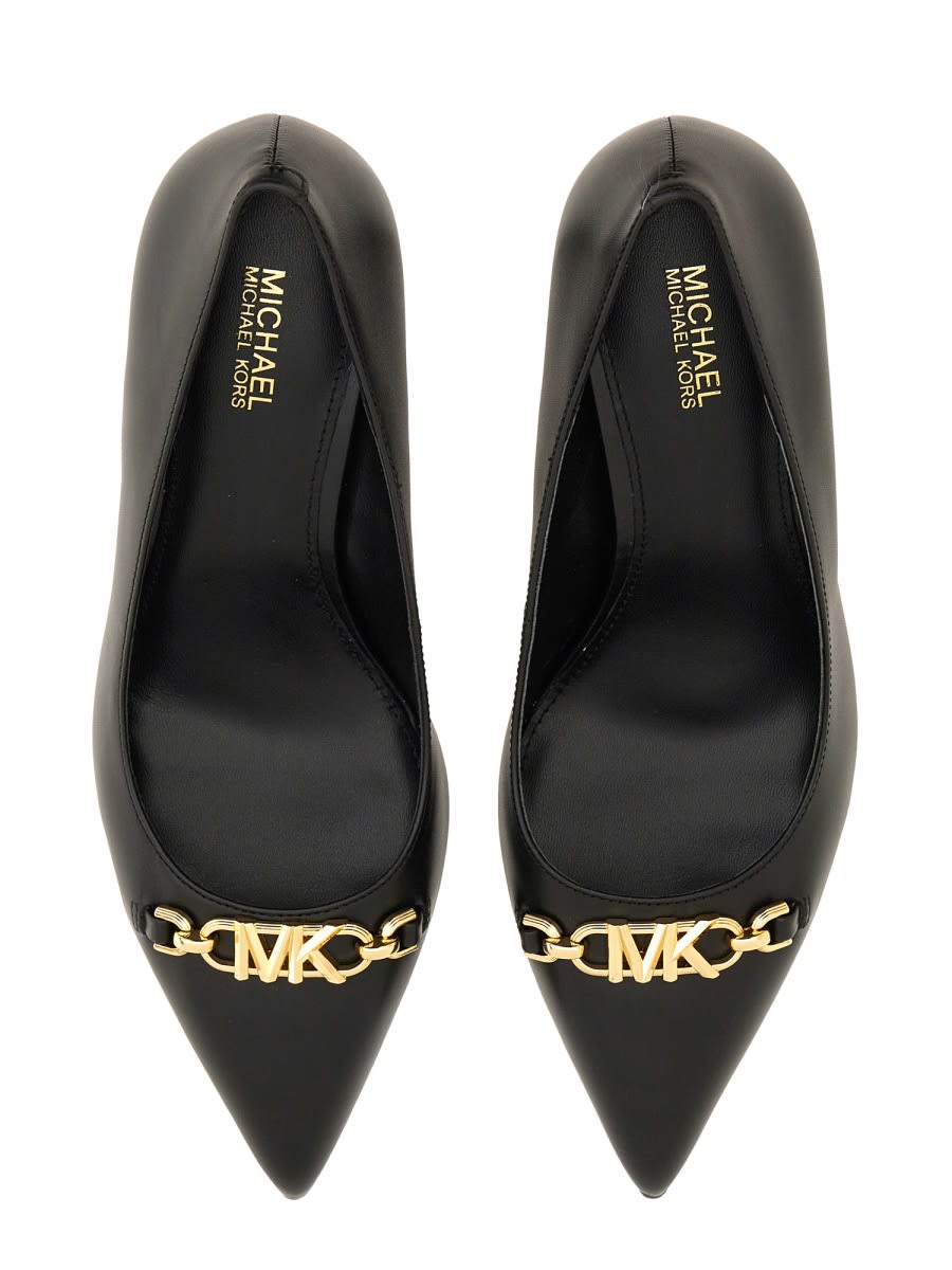 Michael Kors Décolleté With Logo In Black