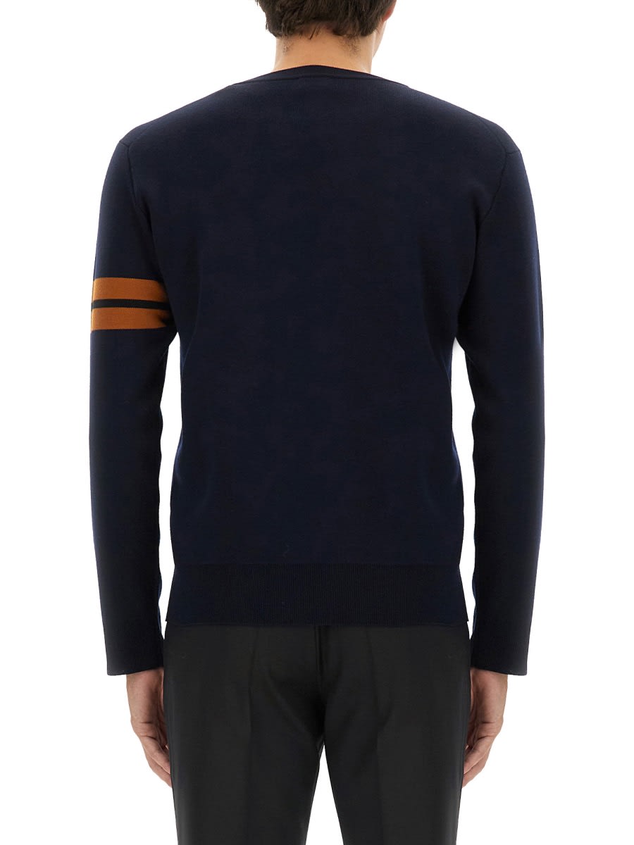 Shop Zegna Wool Jersey. In Blue