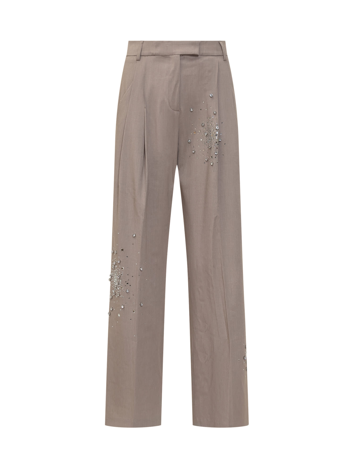 Des Phemmes Trousers With Rhinestones