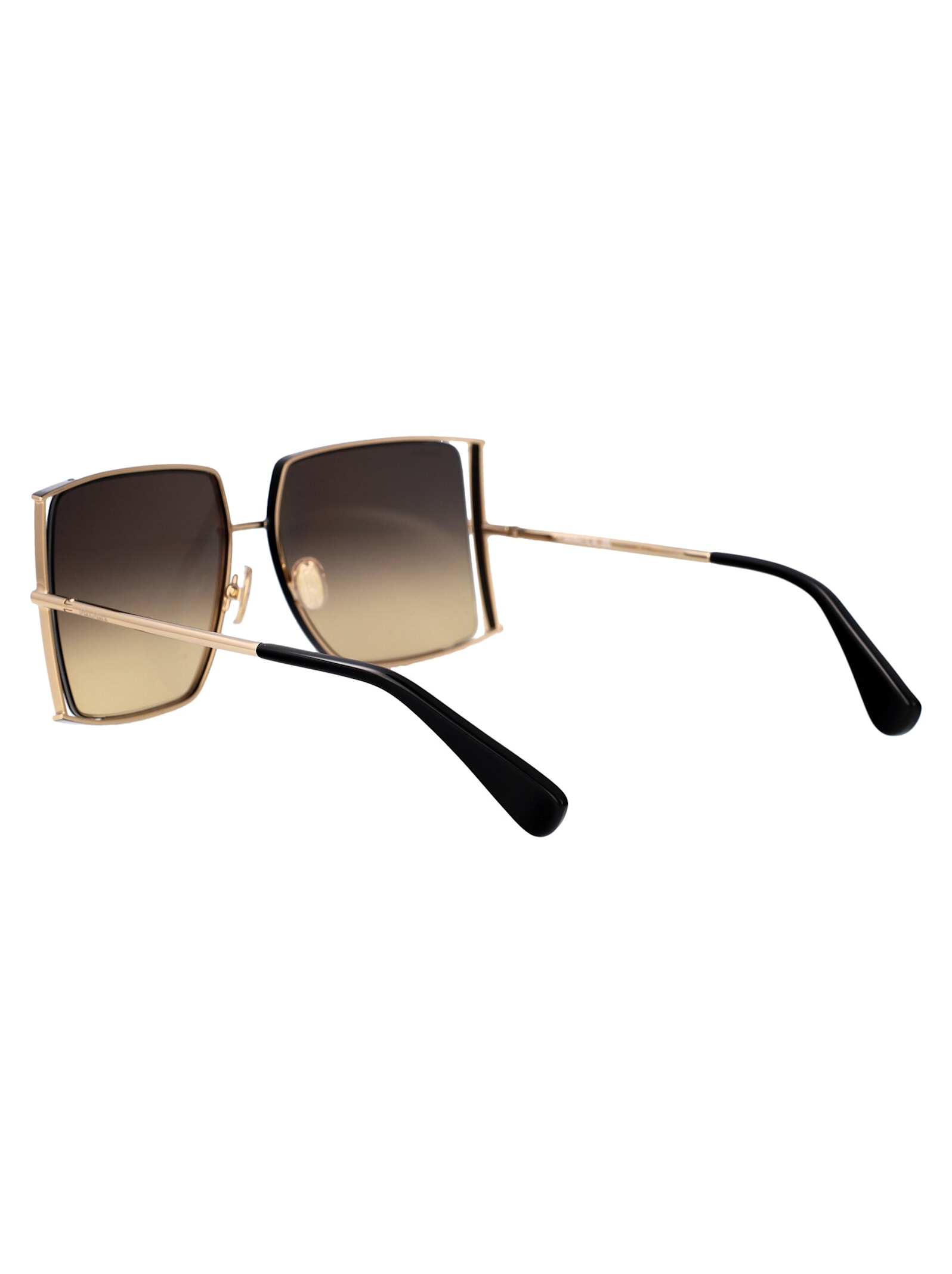 Shop Max Mara Mm0120/s Sunglasses In Gold Black