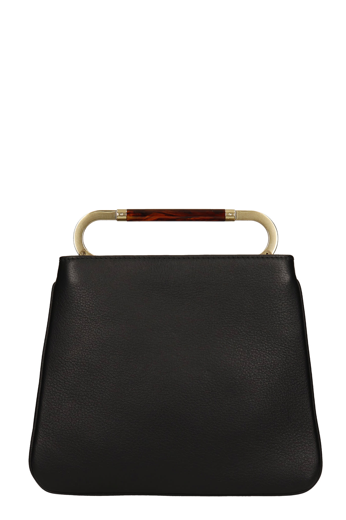 SEE BY CHLOÉ SEE BY CHLOÉ ELLA SHOULDER BAG IN BLACK SUEDE AND LEATHER
