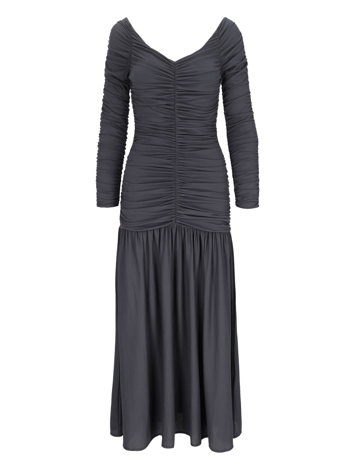 PALOMA WOOL MAXI DRAPED DRESS 