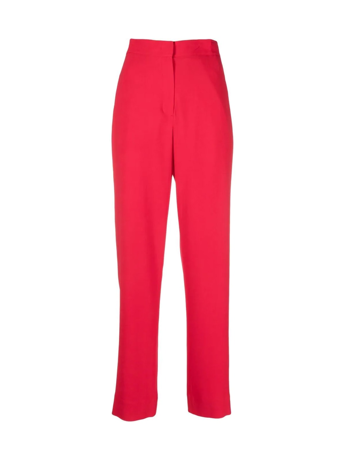 Straight-leg pants in a stretch couture cotton blend