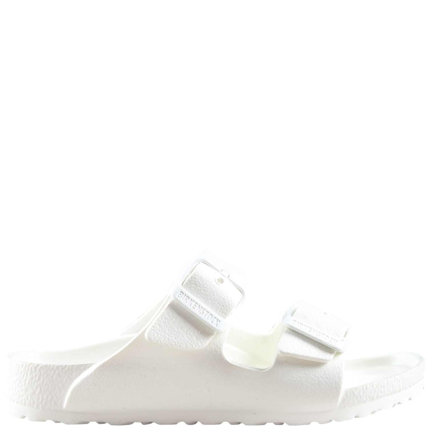 Shop Birkenstock White Sandals Arizona Eva Kids For Kids With Logo