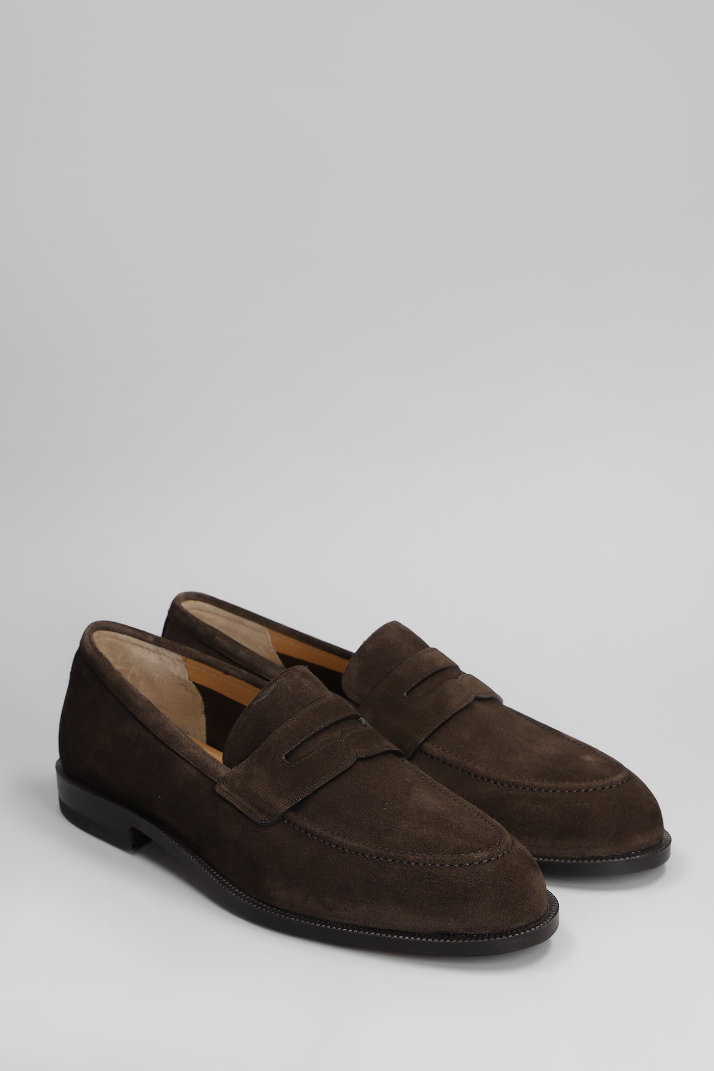 Bally Charney U Loafers In Brown Suede In Brown