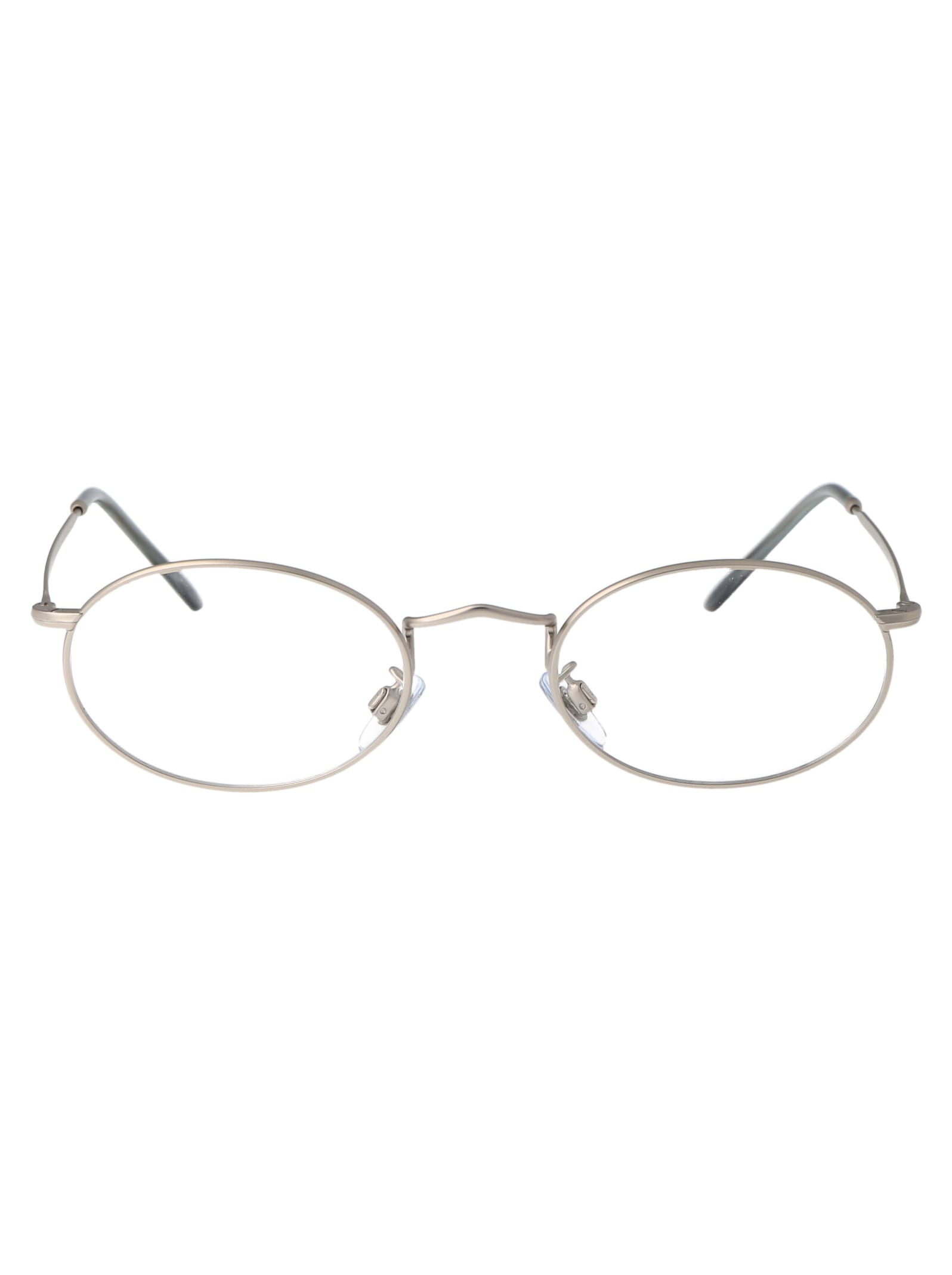 Shop Giorgio Armani 0ar 131vm Glasses In 3045 Matte Silver