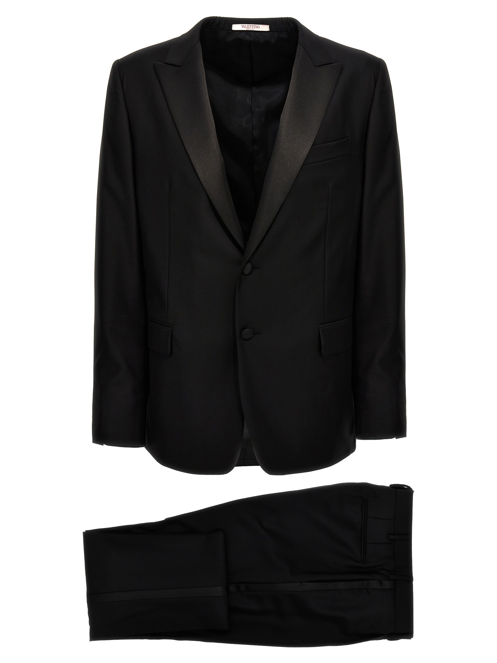 Valentino Tuxedo Dress In Black