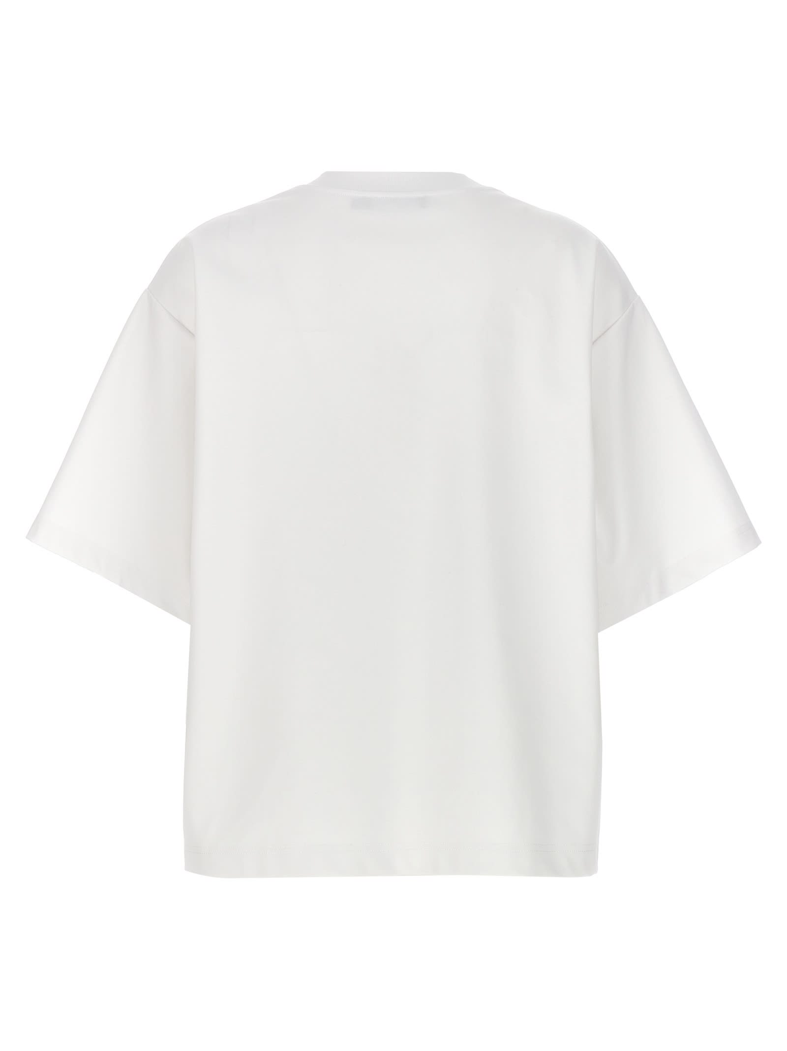 Shop Dolce & Gabbana Flower Logo T-shirt In White