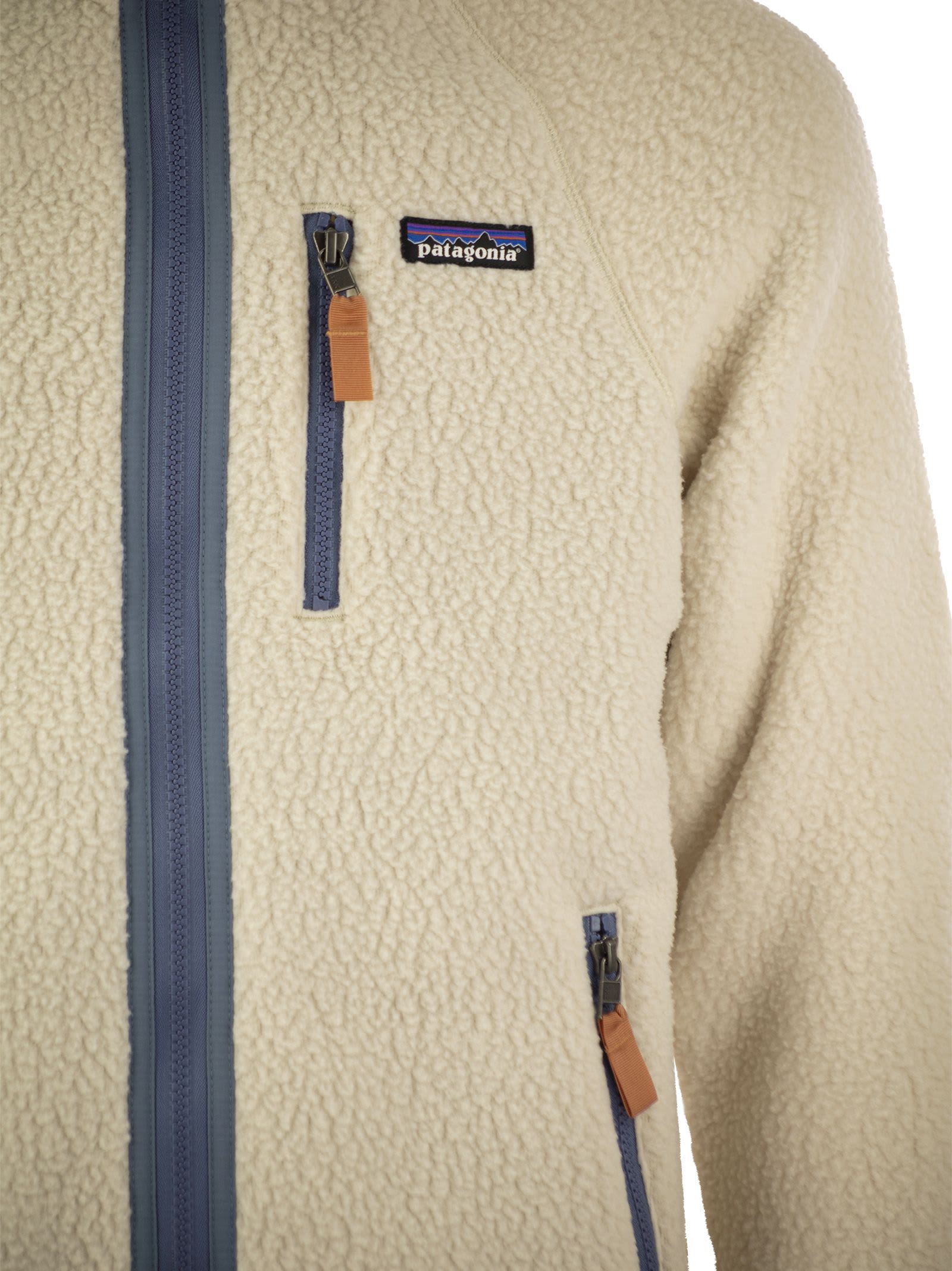 Shop Patagonia Retro Pile - Fleece Jacket In Ivory