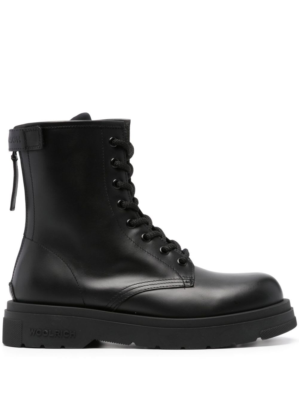 Shop Woolrich City Boot Calf In Black