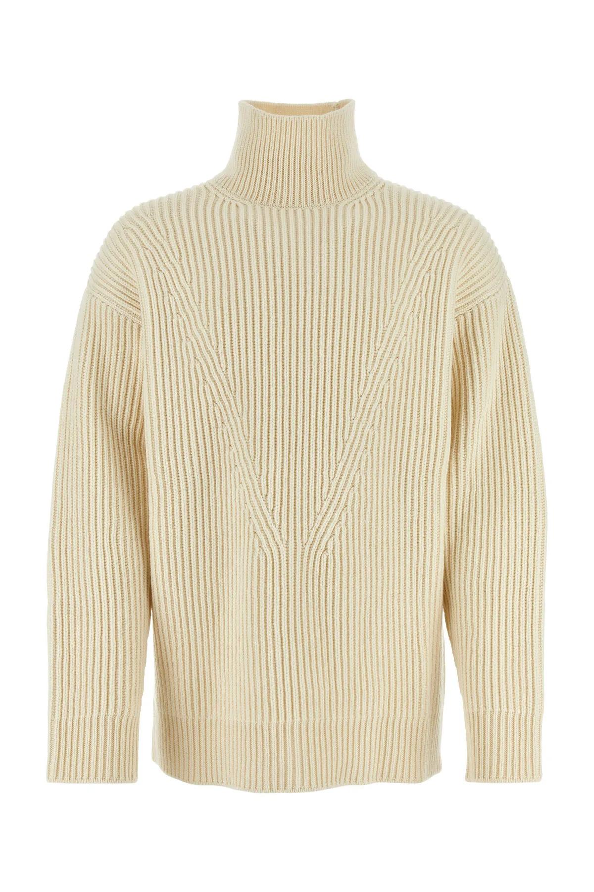 Shop Jil Sander Ivory Wool Sweater In White