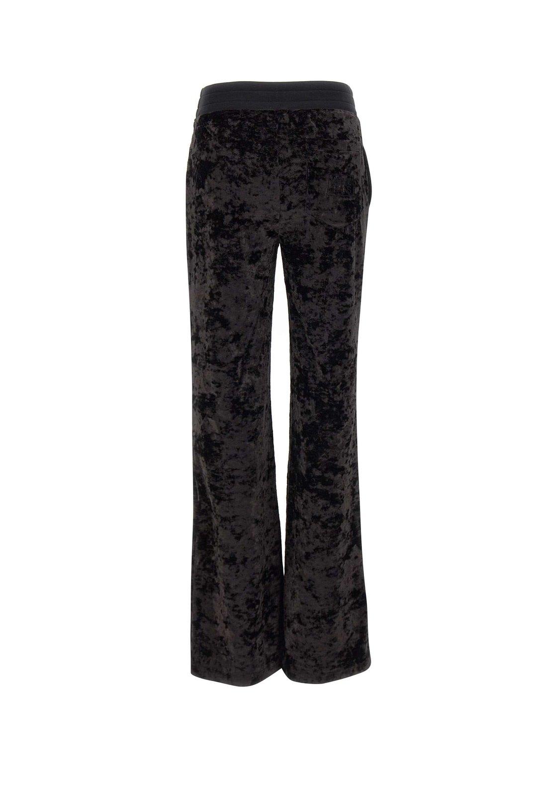 Shop M05ch1n0 Jeans Jeans Mid-waisted Velvet Trousers