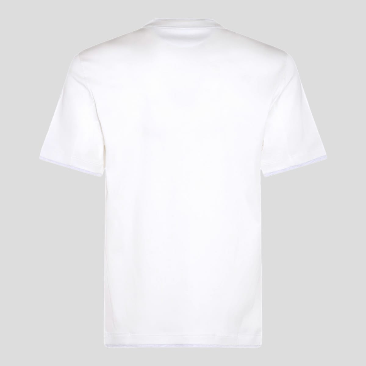 BRUNELLO CUCINELLI WHITE COTTON T-SHIRT