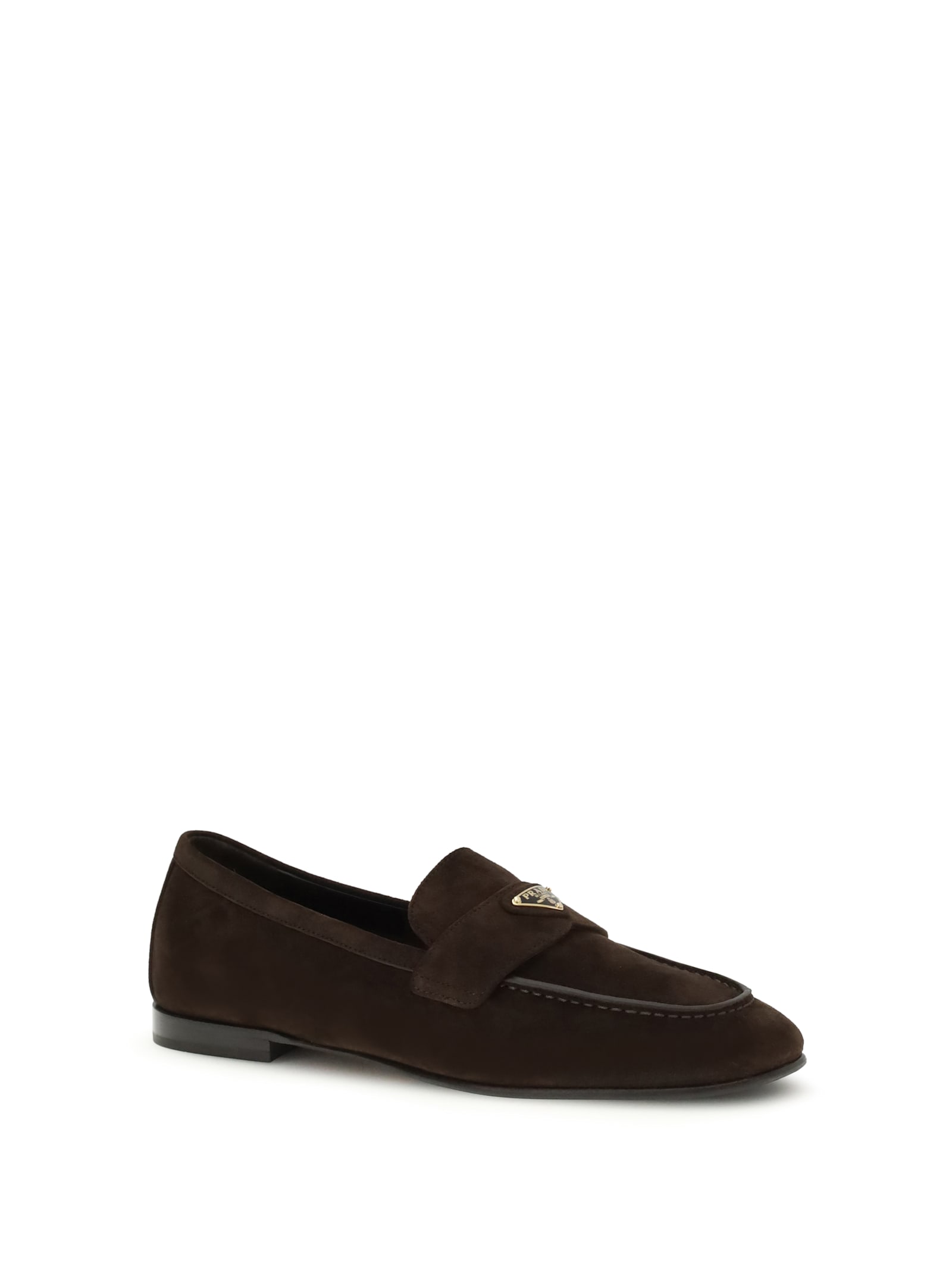 Prada Loafer Shoes In Brown