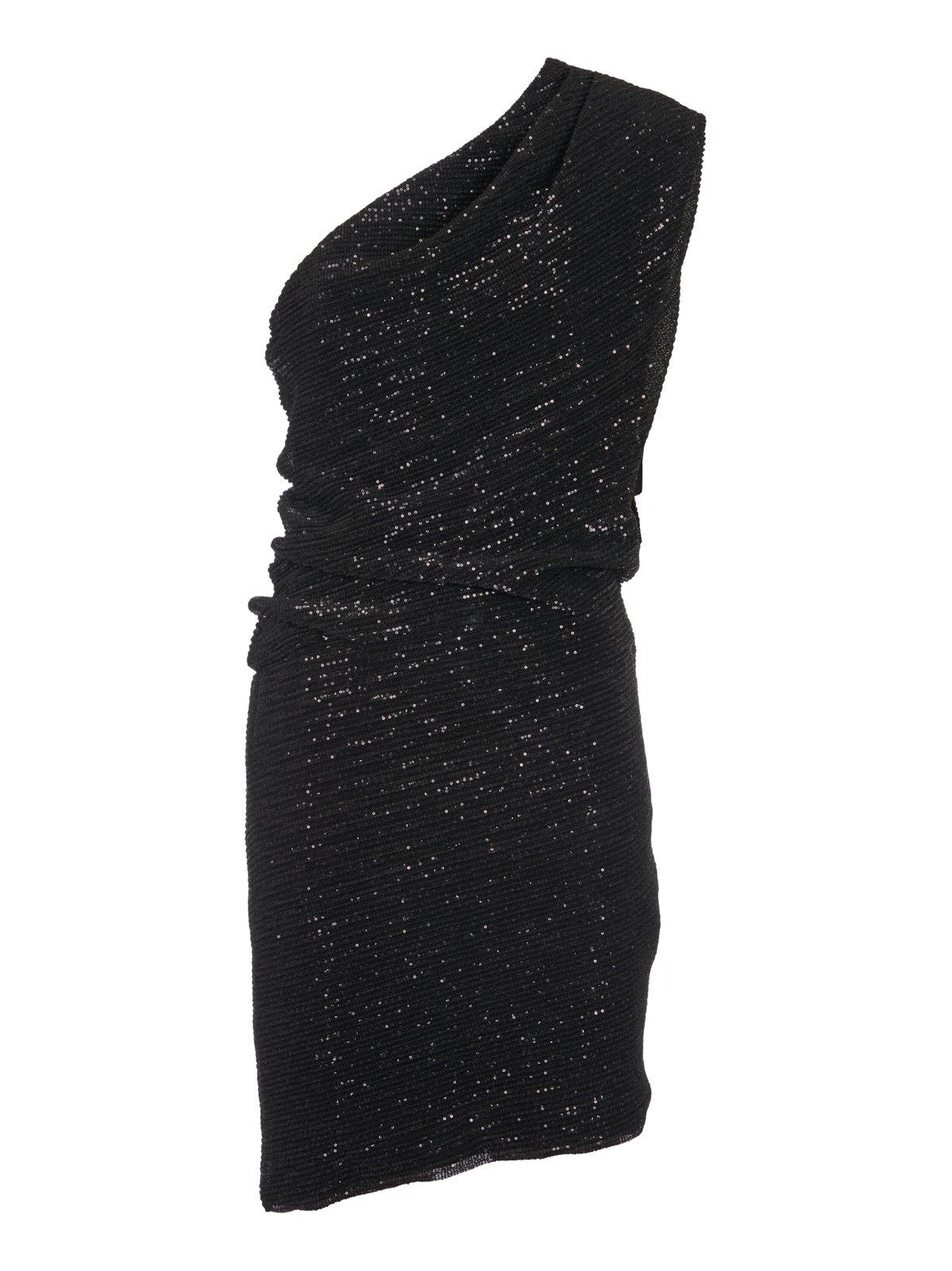 Haidi Sequinned One-shoulder Dress